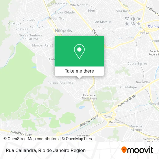 Rua Caliandra map