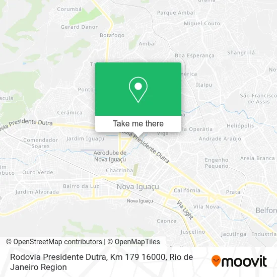 Rodovia Presidente Dutra, Km 179 16000 map
