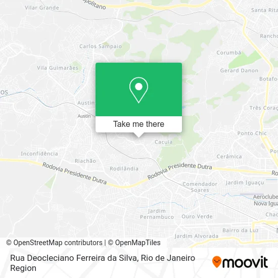 Rua Deocleciano Ferreira da Silva map