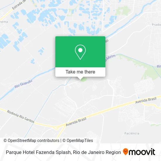 Parque Hotel Fazenda Splash map