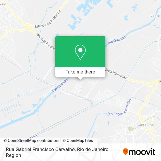 Rua Gabriel Francisco Carvalho map