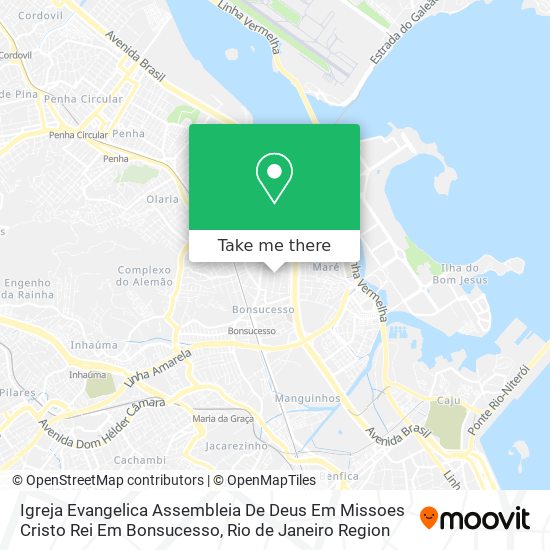 Igreja Evangelica Assembleia De Deus Em Missoes Cristo Rei Em Bonsucesso map