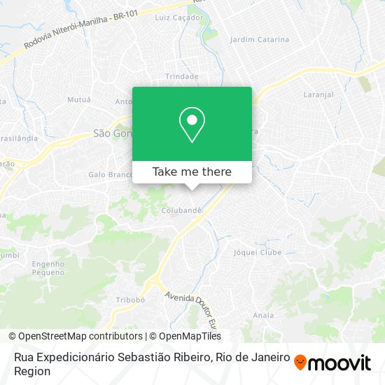 Rua Expedicionário Sebastião Ribeiro map