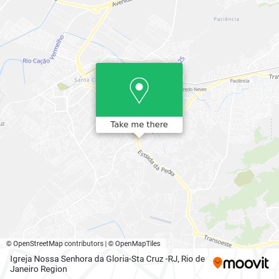 Mapa Igreja Nossa Senhora da Gloria-Sta Cruz -RJ