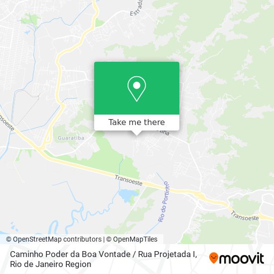 Mapa Caminho Poder da Boa Vontade / Rua Projetada I