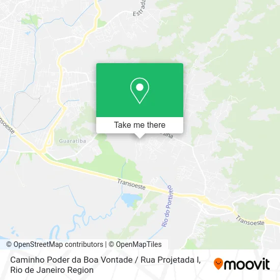 Caminho Poder da Boa Vontade / Rua Projetada I map