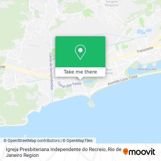 Igreja Presbiteriana Independente do Recreio map