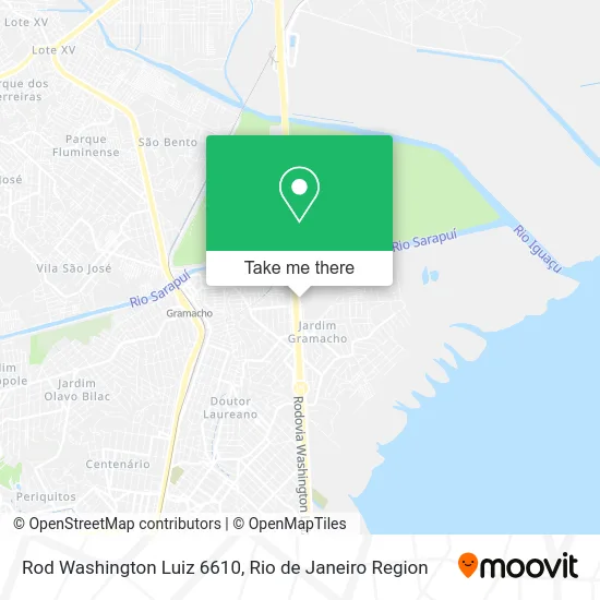 Rod Washington Luiz 6610 map