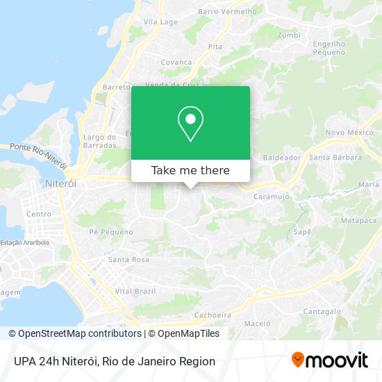 UPA 24h Niterói map