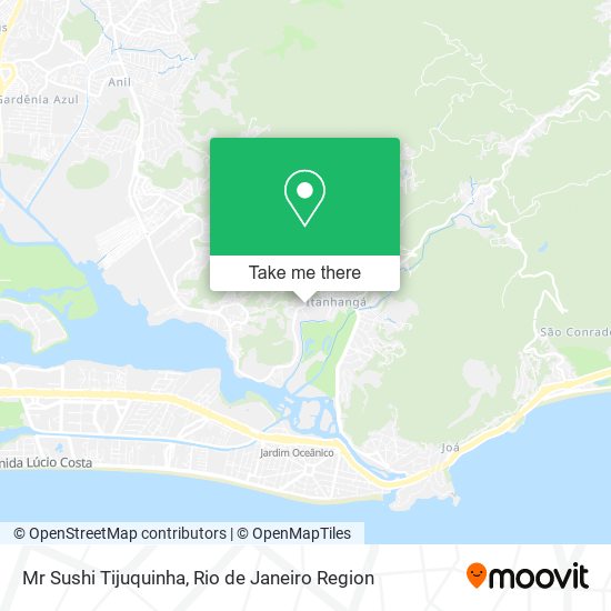 Mapa Mr Sushi Tijuquinha