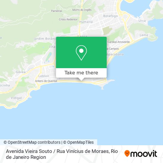 Avenida Vieira Souto / Rua Vinícius de Moraes map
