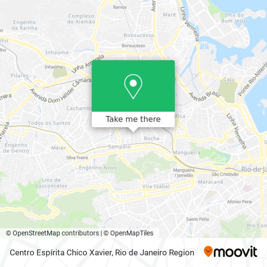 Mapa Centro Espírita Chico Xavier