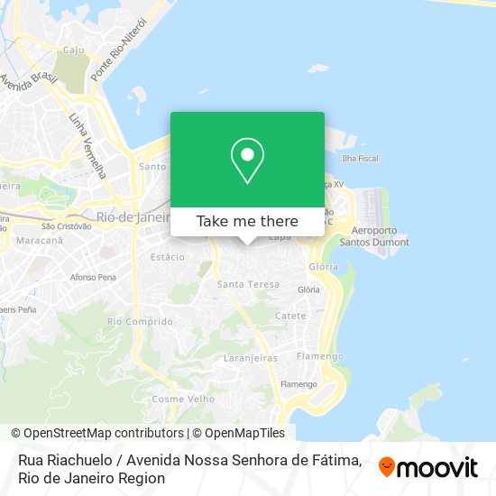 Mapa Rua Riachuelo / Avenida Nossa Senhora de Fátima