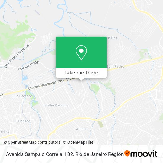 Mapa Avenida Sampaio Correia, 132