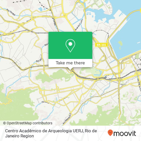 Centro Acadêmico de Arqueologia UERJ map