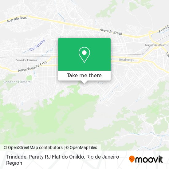 Trindade, Paraty RJ Flat do Onildo map