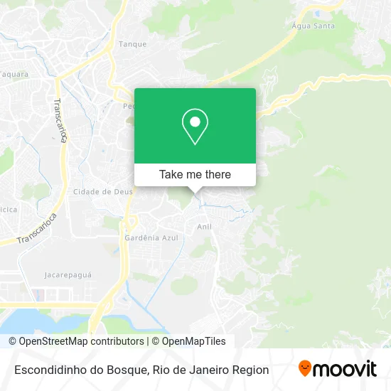 Escondidinho do Bosque map