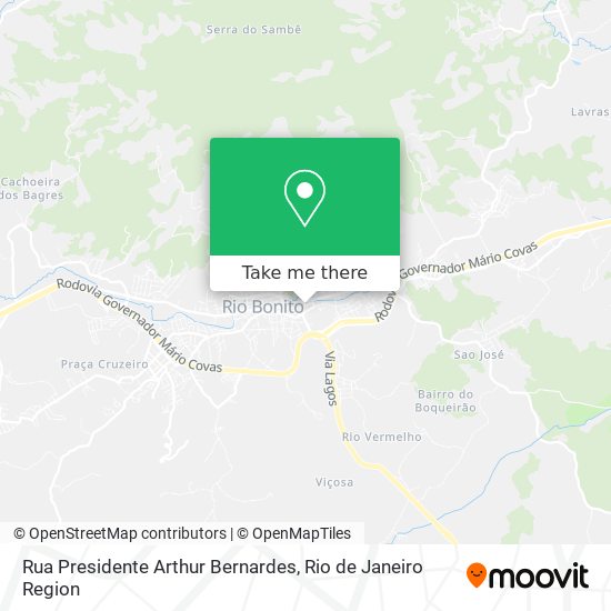 Rua Presidente Arthur Bernardes map