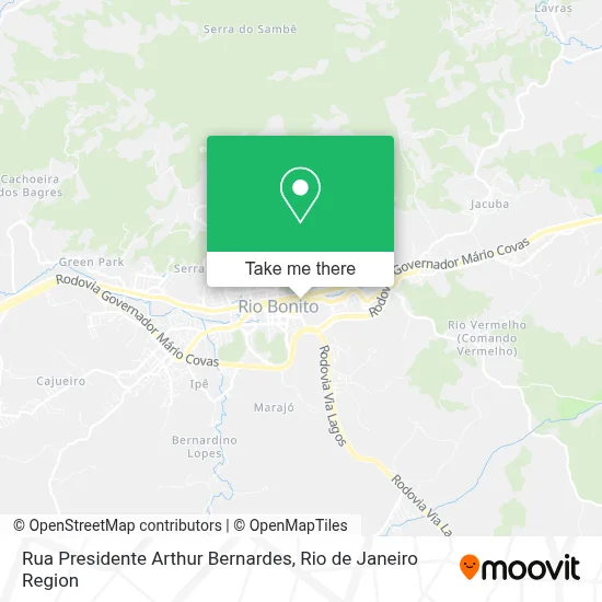 Rua Presidente Arthur Bernardes map
