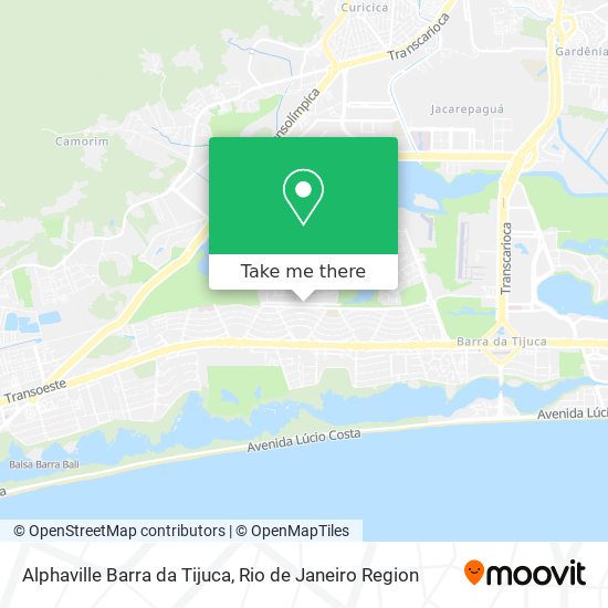 Alphaville Barra da Tijuca map