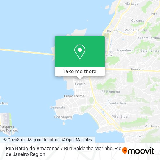 Mapa Rua Barão do Amazonas / Rua Saldanha Marinho