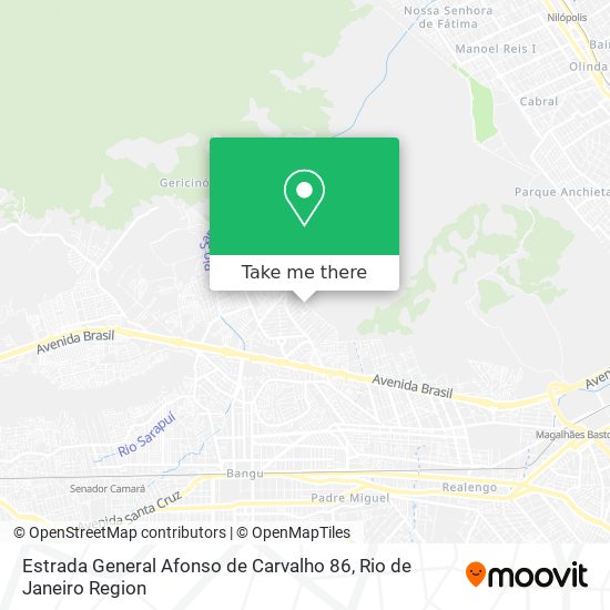 Estrada General Afonso de Carvalho 86 map