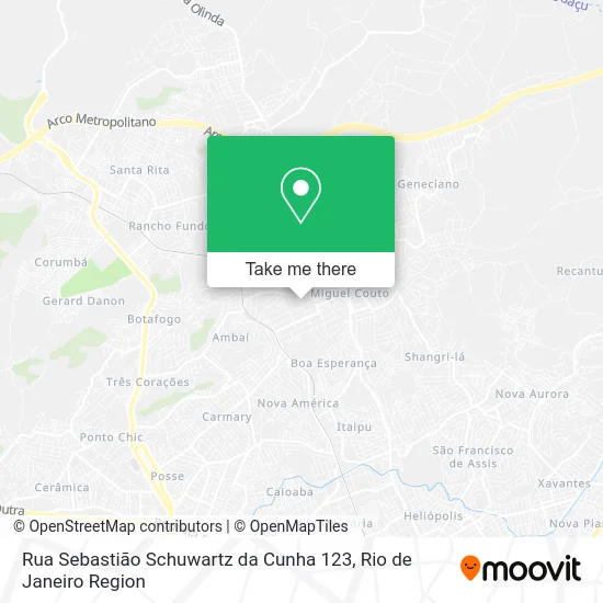 Rua Sebastião Schuwartz da Cunha 123 map
