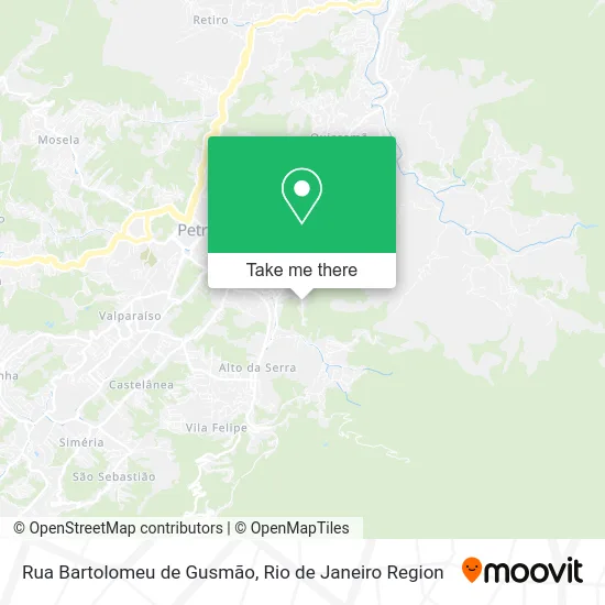 Rua Bartolomeu de Gusmão map