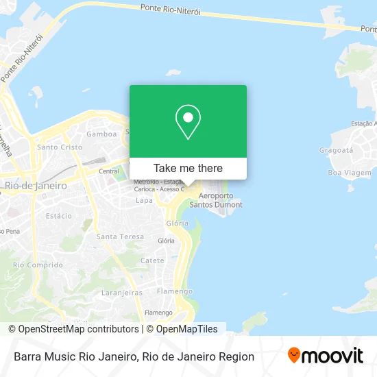 Barra Music Rio Janeiro map