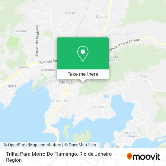 Trilha Para Morro Do Flamengo map