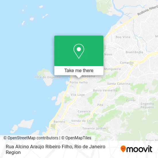 Rua Alcino Araújo Ribeiro Filho map