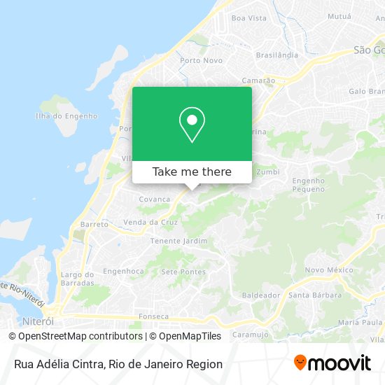 Mapa Rua Adélia Cintra