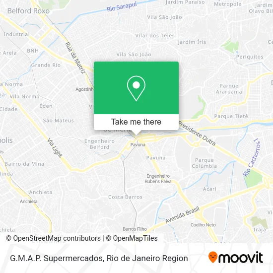 G.M.A.P. Supermercados map