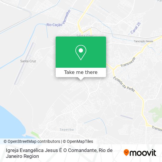 Igreja Evangélica Jesus É O Comandante map
