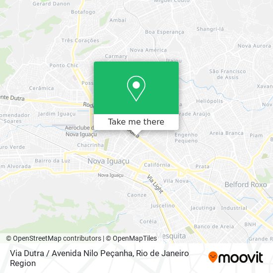 Via Dutra / Avenida Nilo Peçanha map