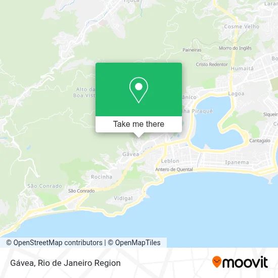 Gávea map