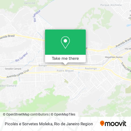 Mapa Picolés e Sorvetes Moleka