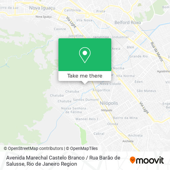 Mapa Avenida Marechal Castelo Branco / Rua Barão de Salusse