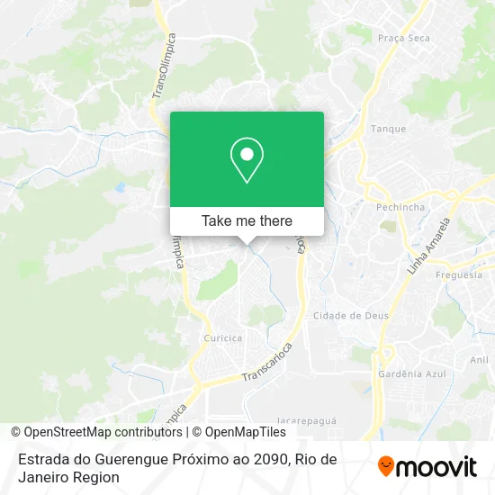 Estrada do Guerengue Próximo ao 2090 map