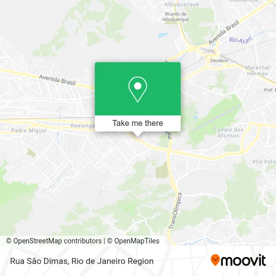 Rua São Dimas map