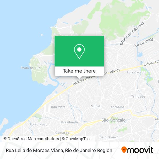 Mapa Rua Leila de Moraes Viana