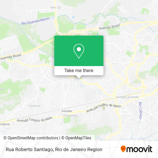 Rua Roberto Santiago map