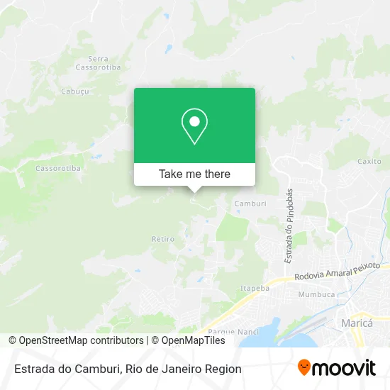 Estrada do Camburi map