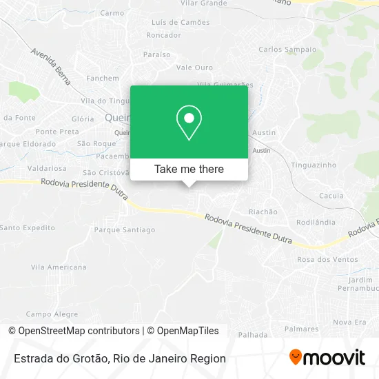 Estrada do Grotão map