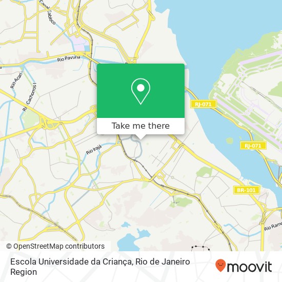 Mapa Escola Universidade da Criança