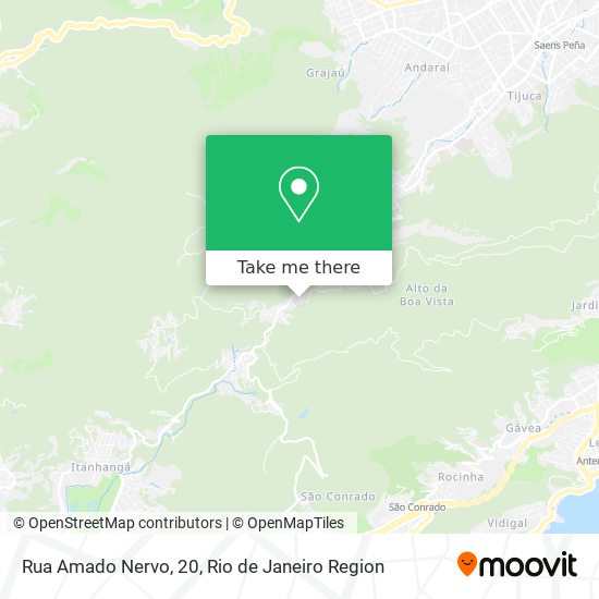 Mapa Rua Amado Nervo, 20