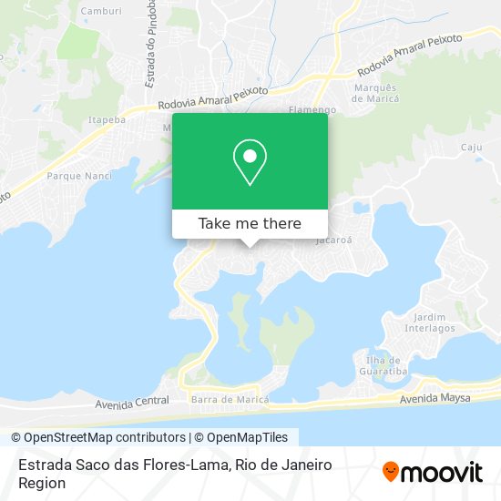 Mapa Estrada Saco das Flores-Lama