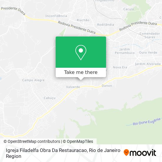 Igreja Filadelfa Obra Da Restauracao map