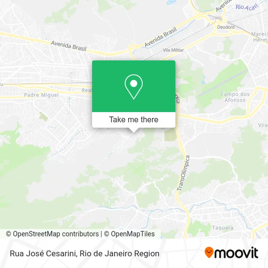 Rua José Cesarini map