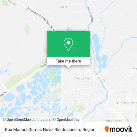 Rua Manoel Gomes Novo map